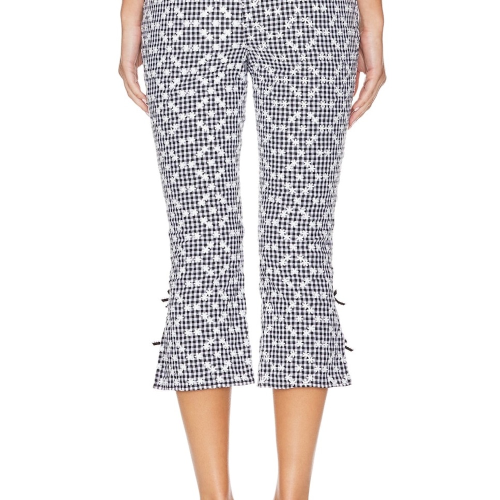 For Love & Lemons Mimi Pants in Black - Picture 2 of 16